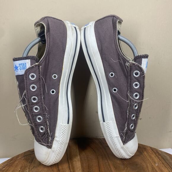 Converse All Star Womens Brown Y2K Distressed Laceless Size 8 Low Top Shoes - Picture 6 of 10